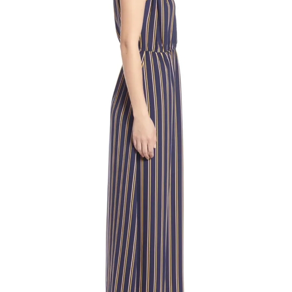 halogen v neck maxi dress